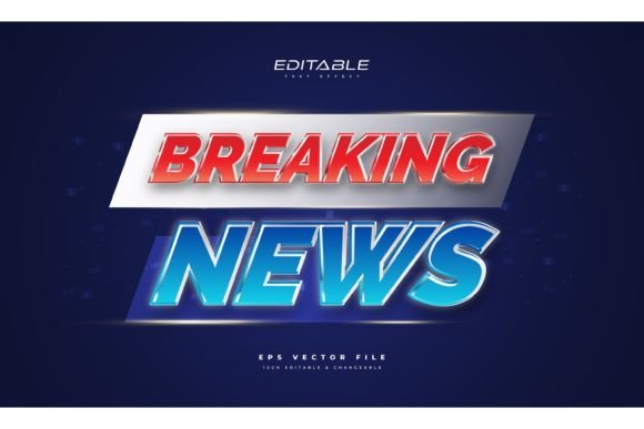 Download Breaking News Text Style in Glow Effect - Glow effect Collection