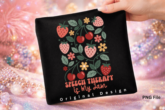 Download Strawberry Speech Therapy is My Jam PNG - Speech Collection