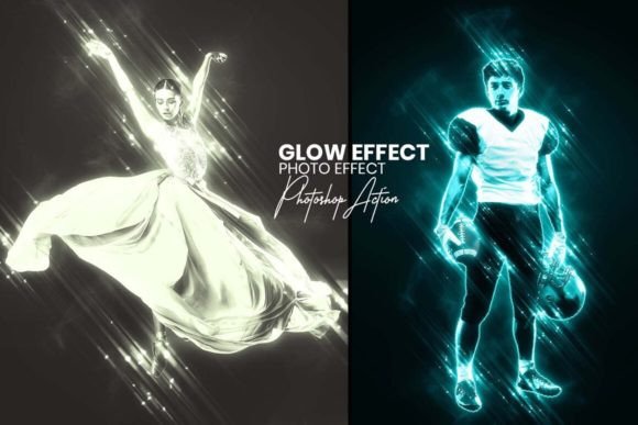 Download Glow Effect in Photoshop Action - Glow effect Collection