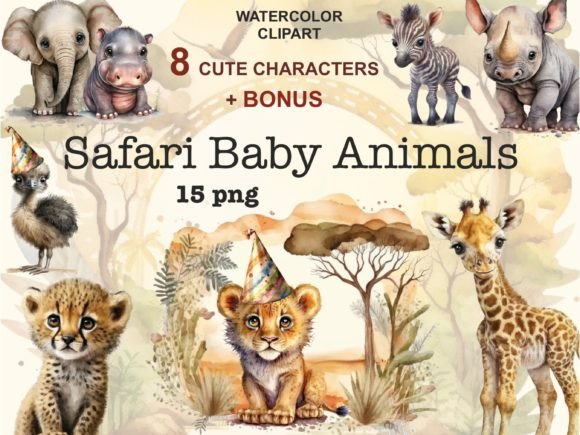 Download Safari Baby Animals, Cute Animal Clipart - Cute animal Collection